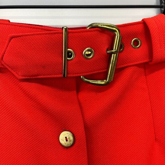 Prestige Boston Midi Pencil Skirt Union Made Size XSmall Orange Red Color 60s 70 - Picture 6 of 8